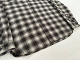 90s RRL Shadow Plaid Work Shirt L Mocha