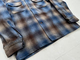 90s Pendleton Shadow Plaid Board Shirt M Blue