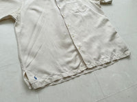 90s Polo Ralph Lauren CALDWELL Loop Shirt L Off White