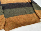60s TOWNE AND KING V neck Mohair Sweater L Border