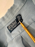 90s Polo Ralph Lauren Silk&Linen L/S Shirt XL LightBlue