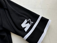 Used Brooklyn NETS Starter BaseBall Shirt M Black