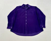 90s Polo Ralph Lauren Corduroy L/S Shirt XL DeepPurple