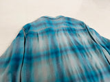 90s Pendleton Shadow Plaid Board Shirt L Turquoise