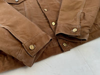 90s Carhartt Trucker Jacket 46 Brown