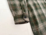 90s Pendleton Shadow Plaid Board Shirt M Olive