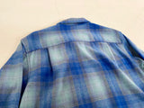 90s Pendleton Shadow Plaid Board Shirt M Blue