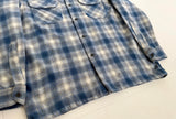 90s PENDLETON Shadow Plaid Board Shirt M Turquoise