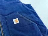 90s Carhartt Duck Vest XL Blue VQ182