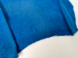 60s CAMPUS Mohair Cardigan L RoyalBlue