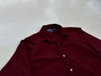 90s Polo RalphLauren Lowell Sport L/S Shirt M Burgundy