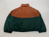 90s Polo Ralph Lauren Leather Puffer Jacket L