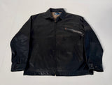 90s Polo Ralph Lauren Leather SwingTop Jacket XL Black