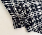 90s Polo Ralph Lauren MARLOWE Plaid L/S Flannel Shirt L Black