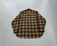 60s Pendleton Shadow Plaid Western Shirt XL