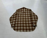 60s Pendleton Shadow Plaid Western Shirt XL