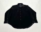 90s Polo Ralph Lauren MARLOWE Corduroy L/S Shirt L Black