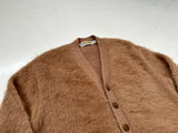 60s DRUMMOND Mohair Cardigan M MilkteaBrown