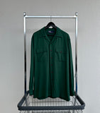 90s Polo RalphLauren Rayon Loop Shirt M ForestGreen