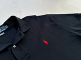 90s Polo Ralph Lauren 100%Cotton Polo Shirt L Black