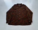 90s Polo Ralph Lauren Rayon Paisley L/S Loop Shirt L