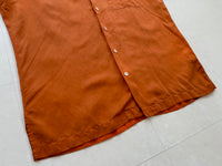 90s Polo Ralph Lauren Silk&Linen Loop Shirt M HermesOrange