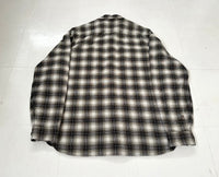 90s RRL Shadow Plaid Work Shirt L Mocha