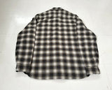 90s RRL Shadow Plaid Work Shirt L Mocha