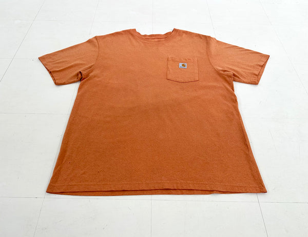 Used Carhartt Pocket T-shirt L Orange