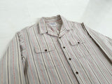 80s Polo Ralph Lauren striped L/S Shirt XL Ivory