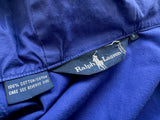90s Polo Ralph Lauren Hooded Cotton Coat S RoyalBlue