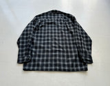 90s Pendleton Shadow Plaid Board Shirt XL Black&Gray