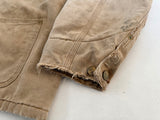 90s Carhartt Zip Chore Coat XL Brown