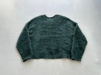 60s Montcrain Mohair Sweater L Emerald