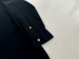 90s Polo Ralph Lauren MARLOWE Silk Cotton L/S Shirt XL Black