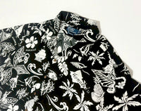 90s Polo Ralph Lauren Black Hawaiian Shirt XXL