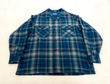 90s Pendleton Shadow Plaid Board Shirt XL Navy