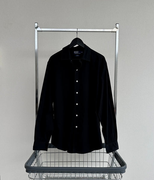 90s Polo RalphLauren Bradford L/S Shirt XL Black