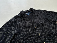 90s Polo Ralph Lauren CLAYTON Square Shirt L Black