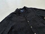 90s Polo Ralph Lauren CLAYTON Square Shirt L Black
