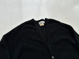 60s THANE Mohair Cardigan L Black