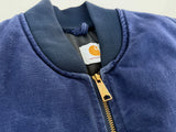 90s Carhartt Duck Vest L V01 NavyBlue