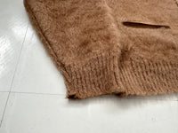 60s DRUMMOND Mohair Cardigan M MilkteaBrown