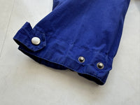 90s Polo Ralph Lauren Hooded Cotton Coat S RoyalBlue