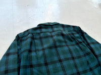60s Pendleton Plaid Board Shirt L Turquoise