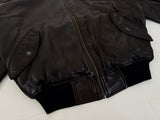 90s Polo Ralph Lauren Leather Bomber Jacket M