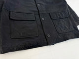 90s TimberLand WeatherGear Leather CarCoat XL Black