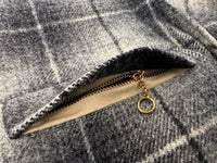 50s Merrill Woolens Shadow Plaid Wool Jacket Black&White