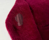 60s Rinaldo Mohair Cardigan L Burgundy