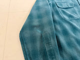 90s Pendleton Shadow Plaid Board Shirt M Turquoise